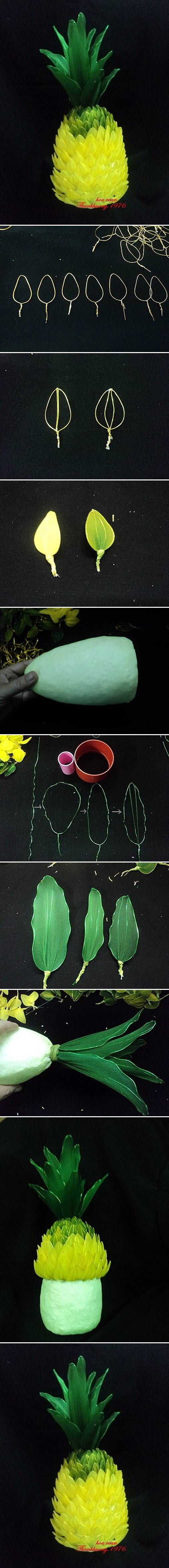 How To Create A Cute Nylon Pineapple How To Create A Cute Nylon Pineapple