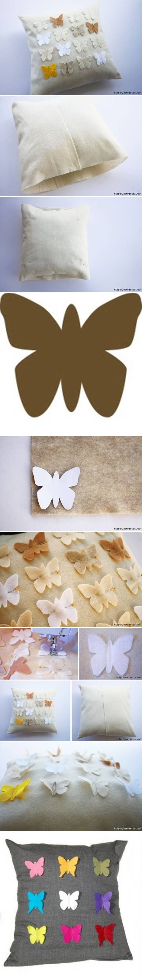 How To Make A Pretty Butterfly Pillow Cover How To Make A Pretty Butterfly Pillow Cover