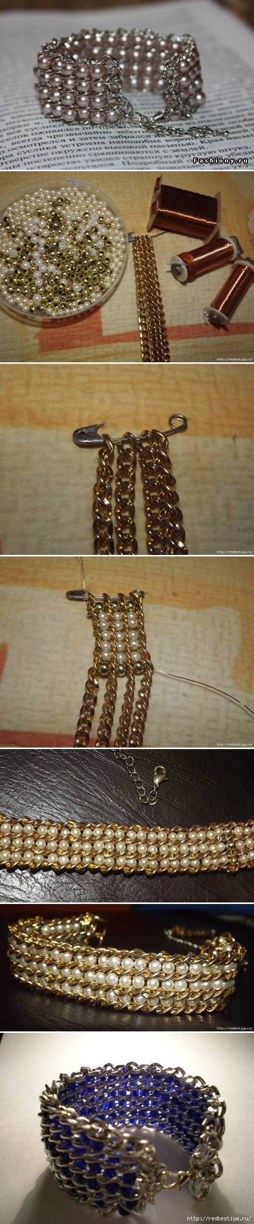 How To Make Your Own Beaded Chain Bracelet How To Make Your Own Beaded Chain Bracelet