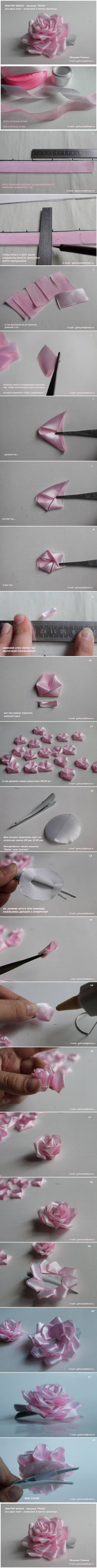 How To Create Organza Ribbon Roses