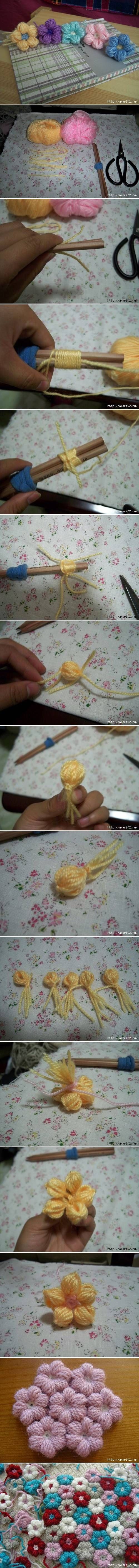 How To Knit A Flower How To Knit A Flower