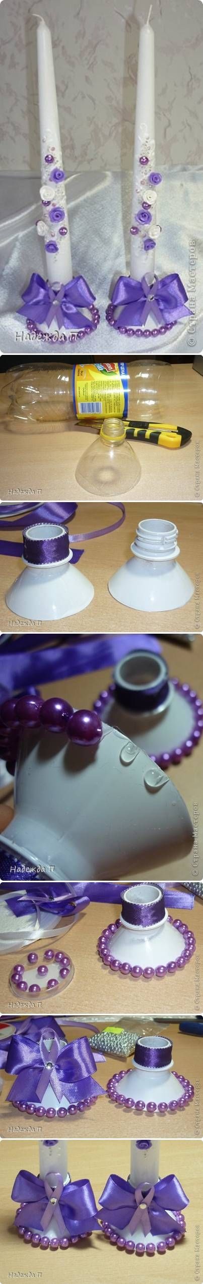 DIY Plastic Bottle Candlestick Tutorial DIY Plastic Bottle Candlestick Tutorial