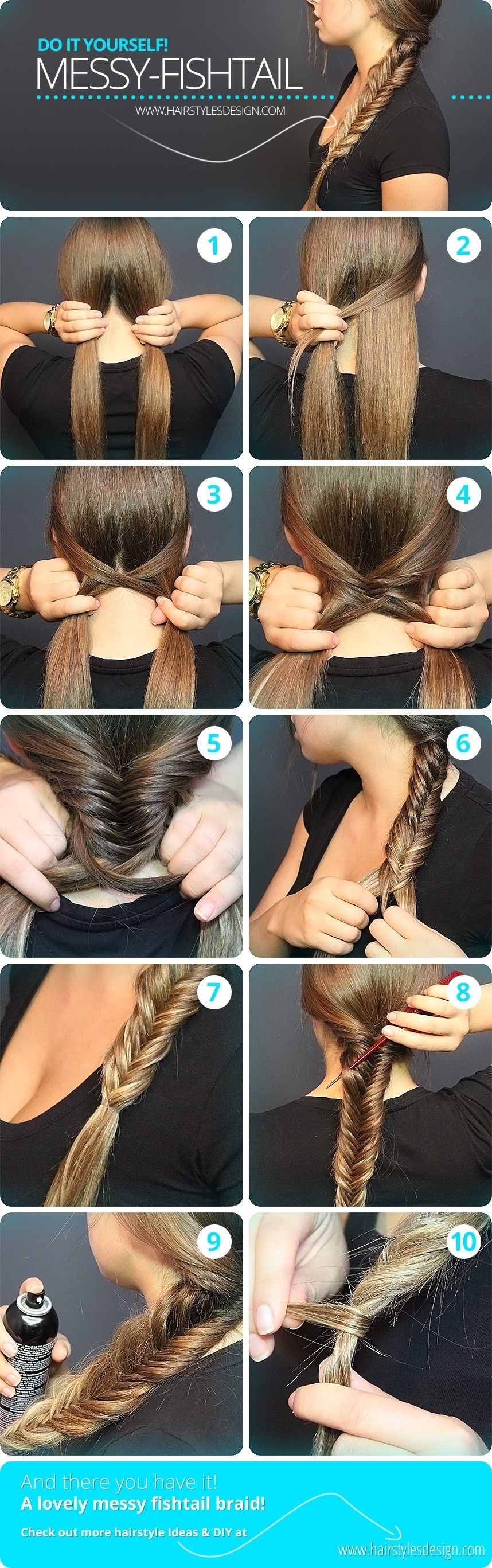 DIY Messy Fish Tail DIY Messy Fish Tail