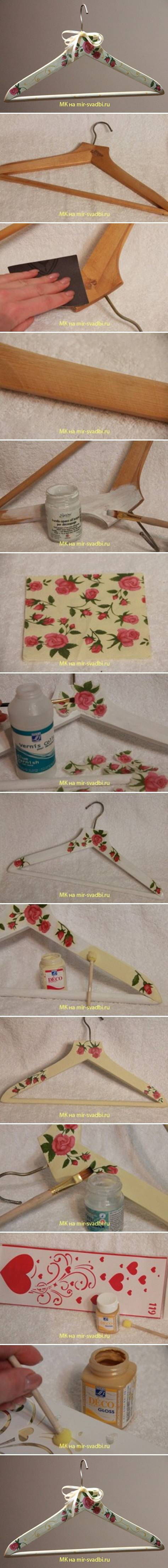 DIY Decorated Hangers DIY Decorated Hangers
