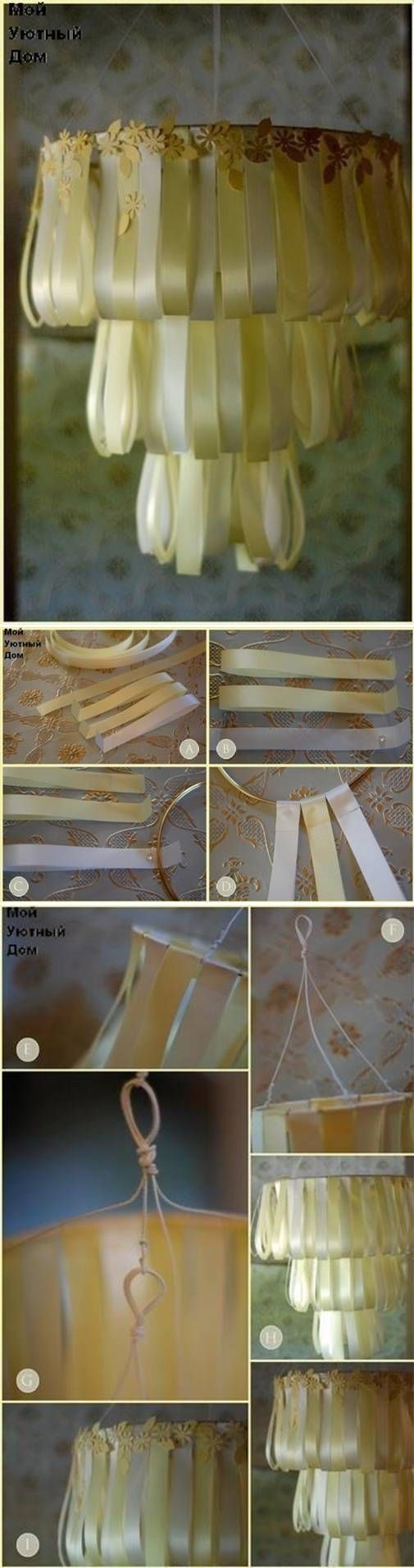 How To Make A Chandelier From Ribbon How To Make A Chandelier From Ribbon