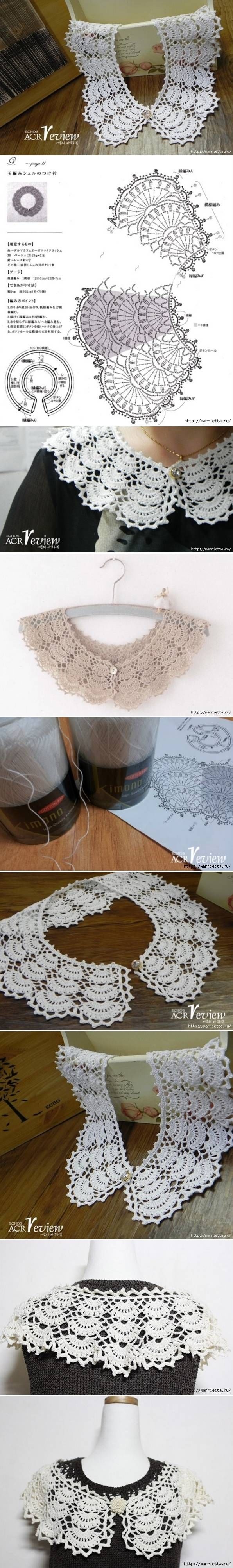 How To Crochet Your Own Shirt Collar How To Crochet Your Own Shirt Collar
