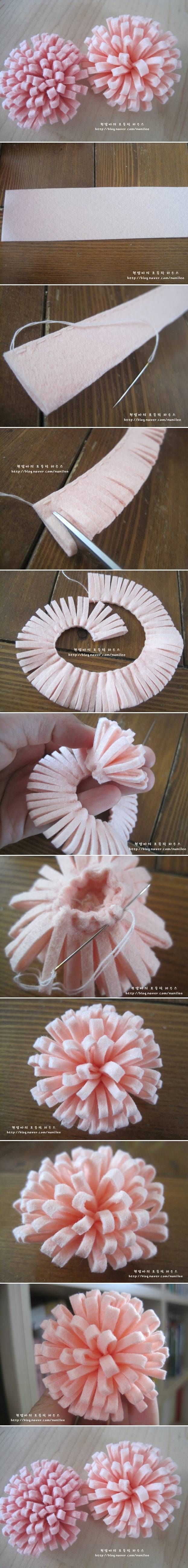 How To Make A Felt Rose How To Make A Felt Rose