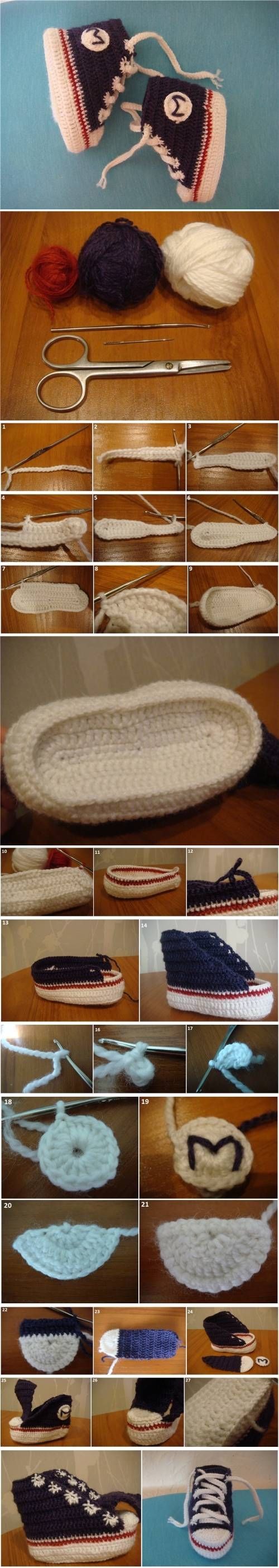 How To Crochet Little Booties