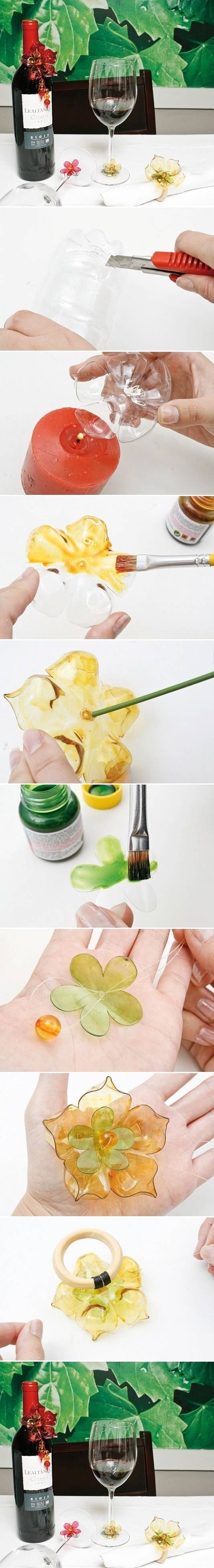 Make Your Own Napkin Rings From Plastic