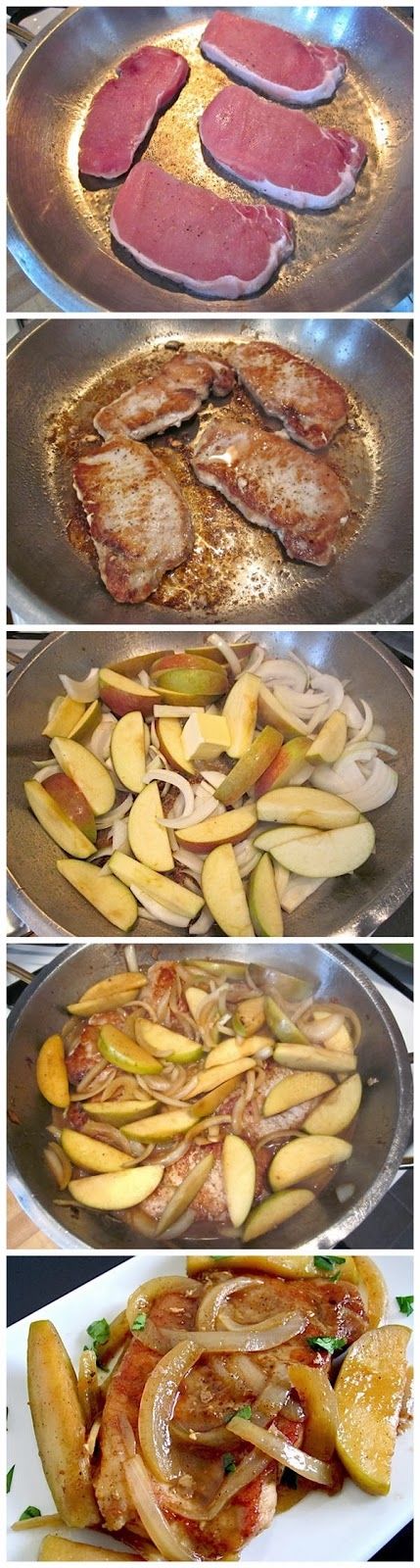 DIY apple spice pork chops