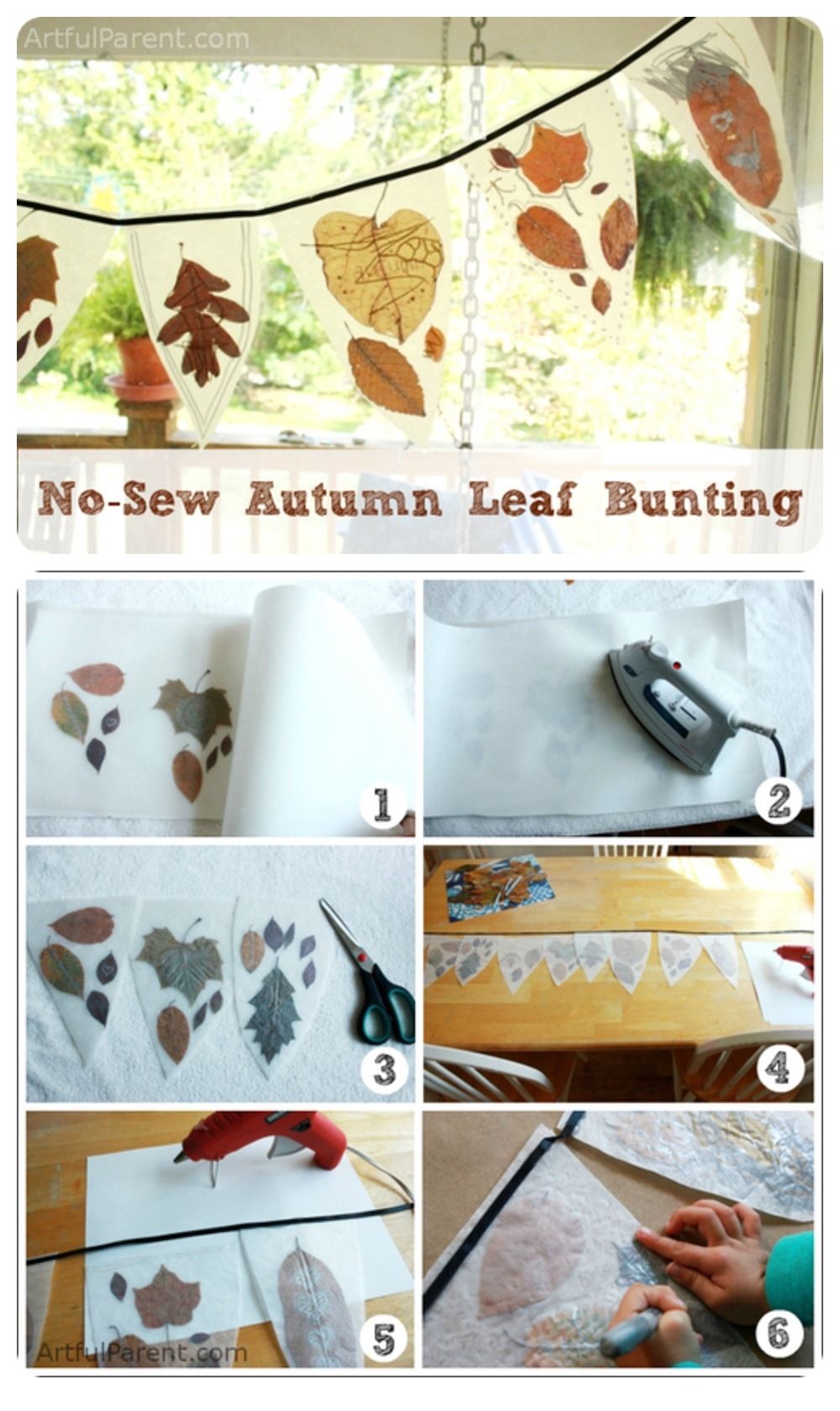 DIY Autumn Leaf Bunting