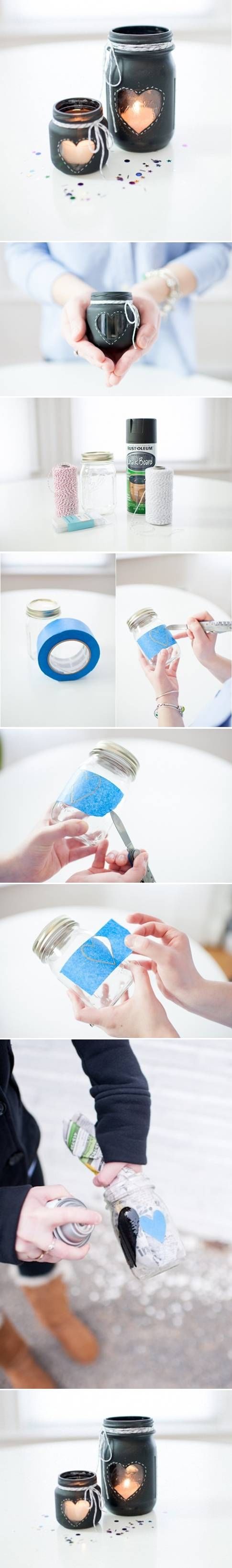 Make Your Own Decorative Heart Candles