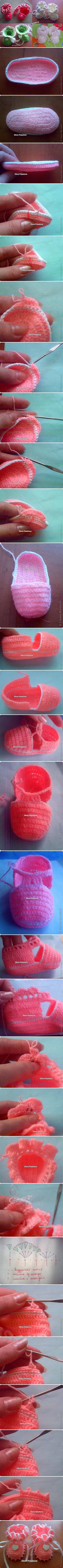 Tutorial For Crocheting Baby Booties