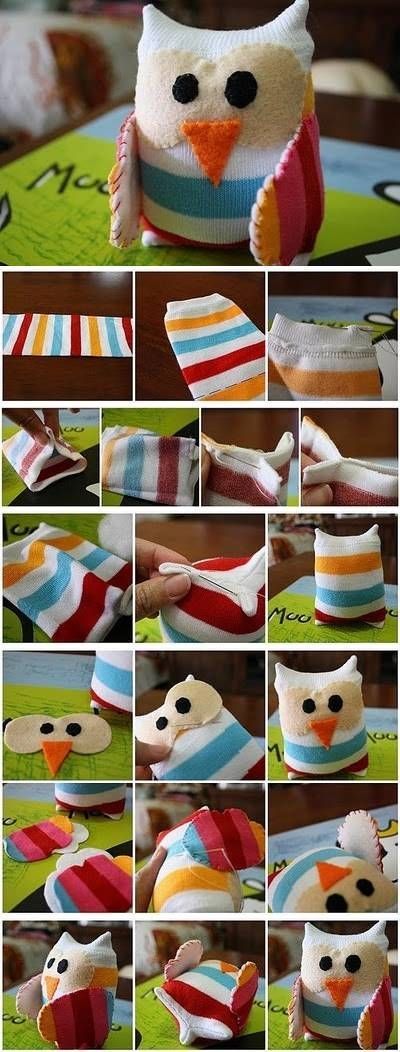 How To Make Your Own Owl Toy From Socks How To Make Your Own Owl Toy From Socks