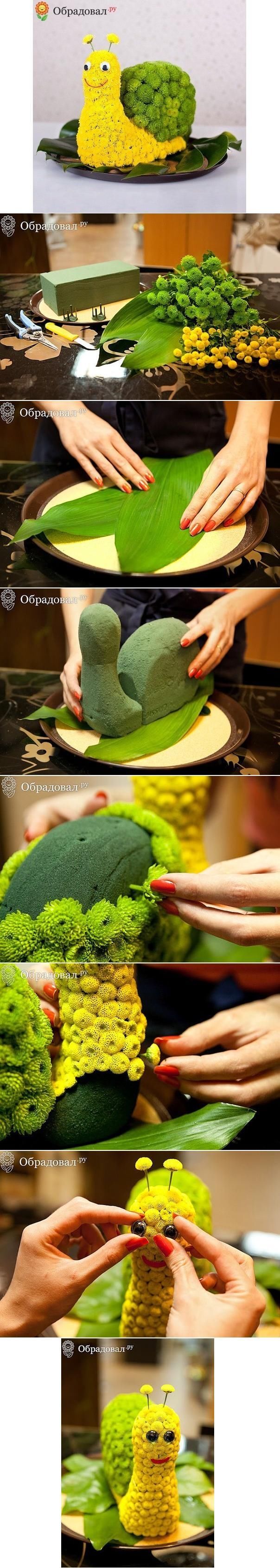 How To Make A Flower Snail How To Make A Flower Snail