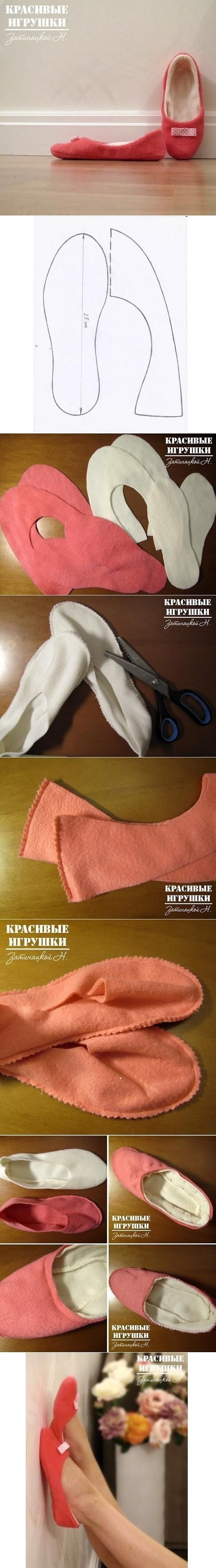 How To Sew Slippers How To Sew Slippers