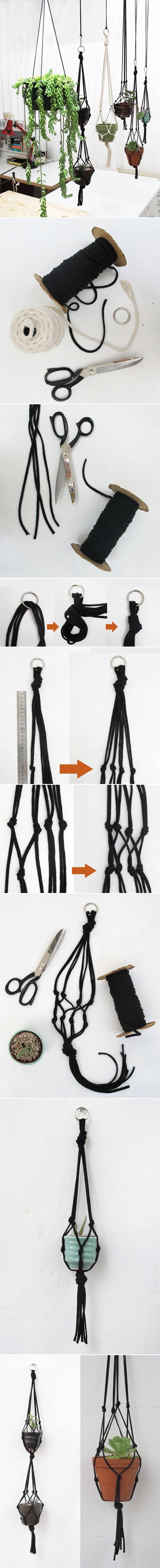 DIY-Garden-Pots-Rope-Hangers DIY-Garden-Pots-Rope-Hangers