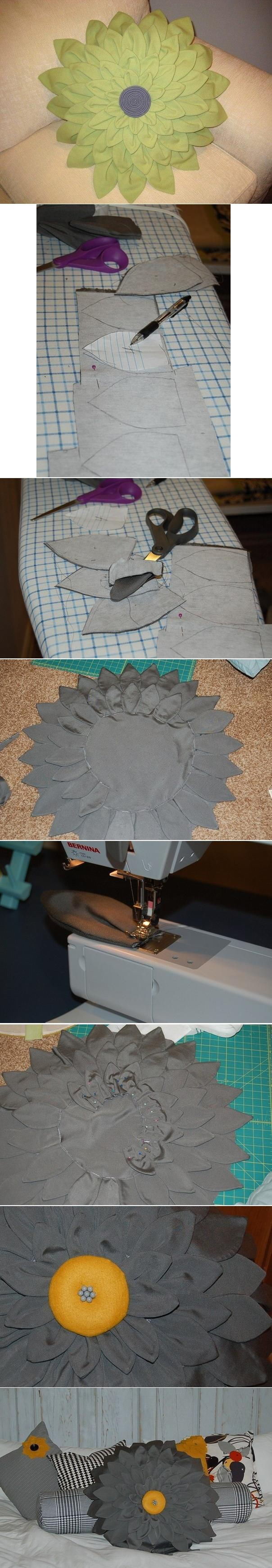 How To Make A Flower Pillow