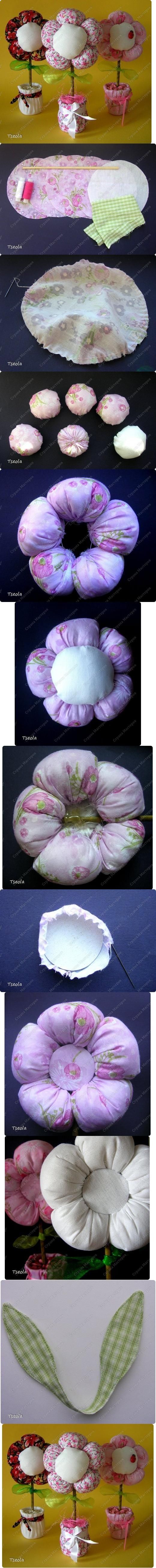 Tutorial For Fabric Flowers 