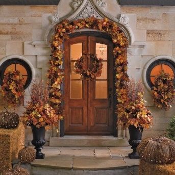 Gorgeous Autumn Front Entrance
