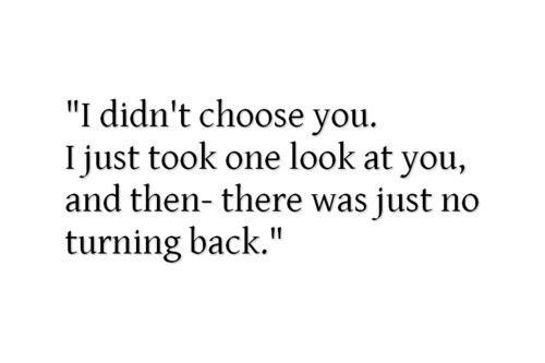 I didn't chose you I didn't chose you
