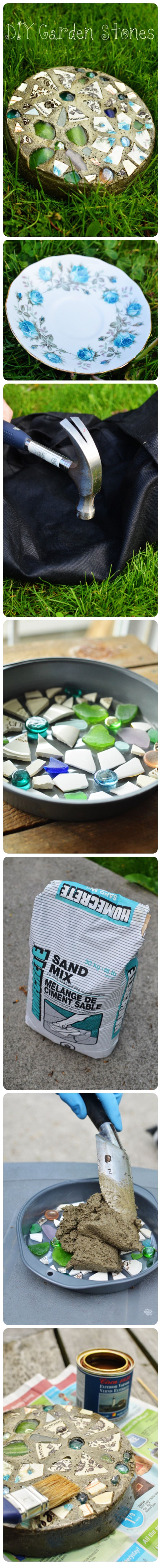 DIY Garden Stones
