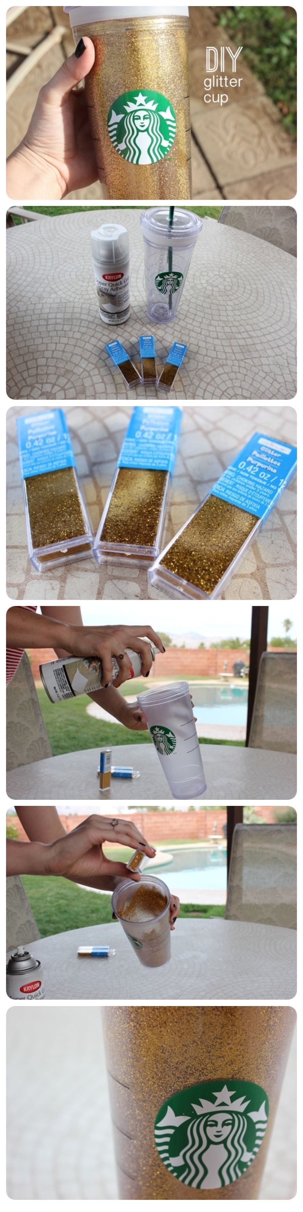 DIY Glitter Cup DIY Glitter Cup