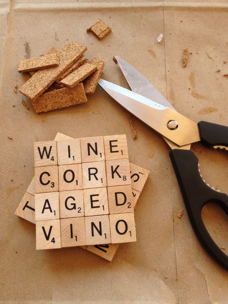 DIY Scrabble Coasters