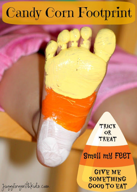 Candy Corn Footprint Candy Corn Footprint