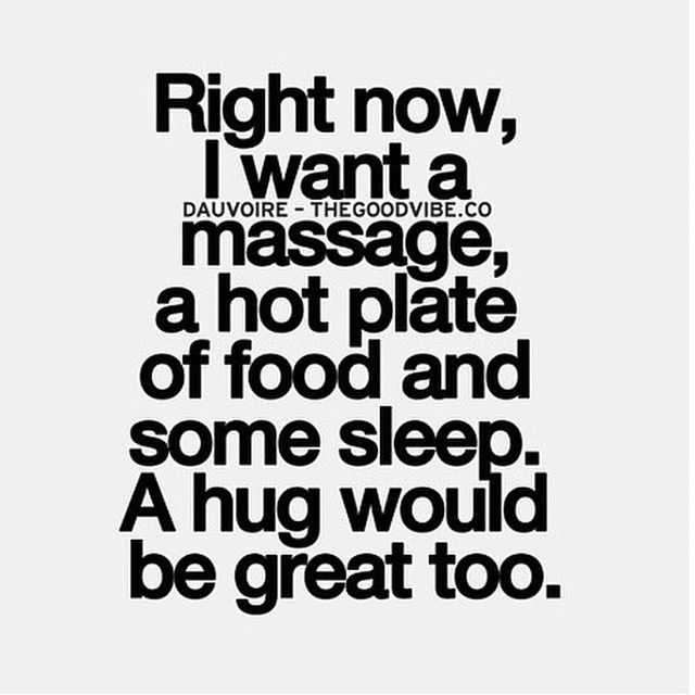 A hug would be great too