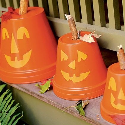 Flower Pot Pumpkins Flower Pot Pumpkins