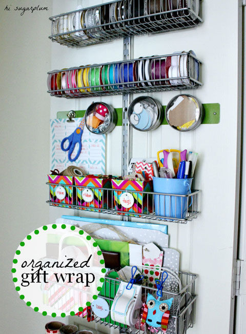 Organized Gift Wrap Organized Gift Wrap