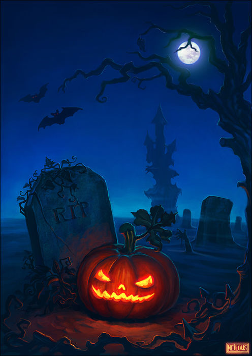 Jack o lantern art
