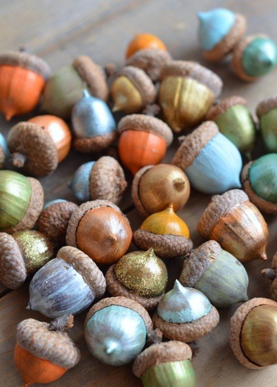 DIY Paint Acorns