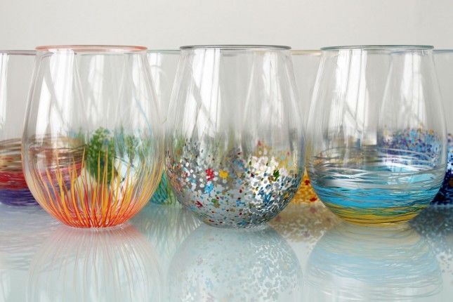 DIY Color Glassware