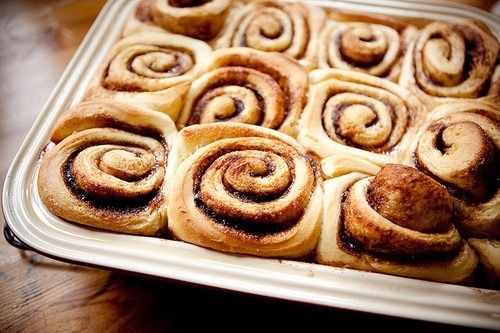 Tray of Cinnamon rolls Tray of Cinnamon rolls
