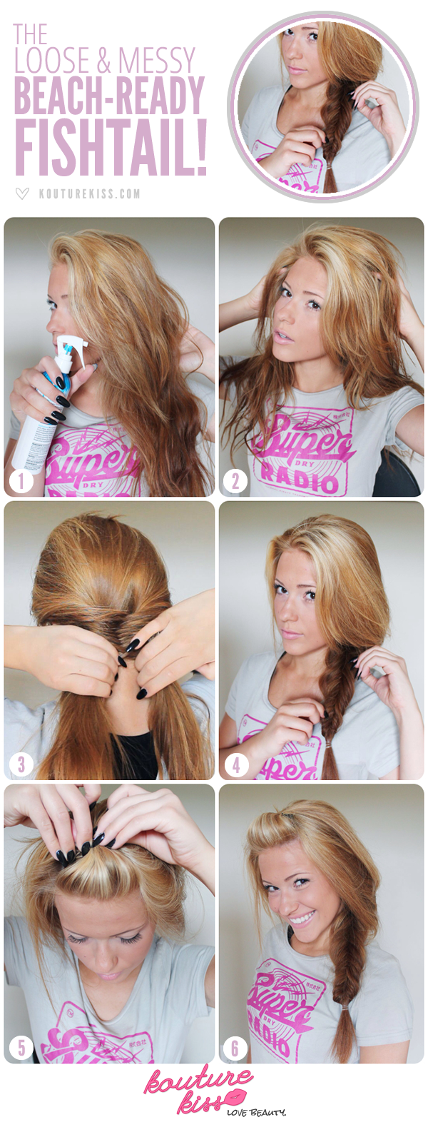 DIY Loose and Messy Fish Tail