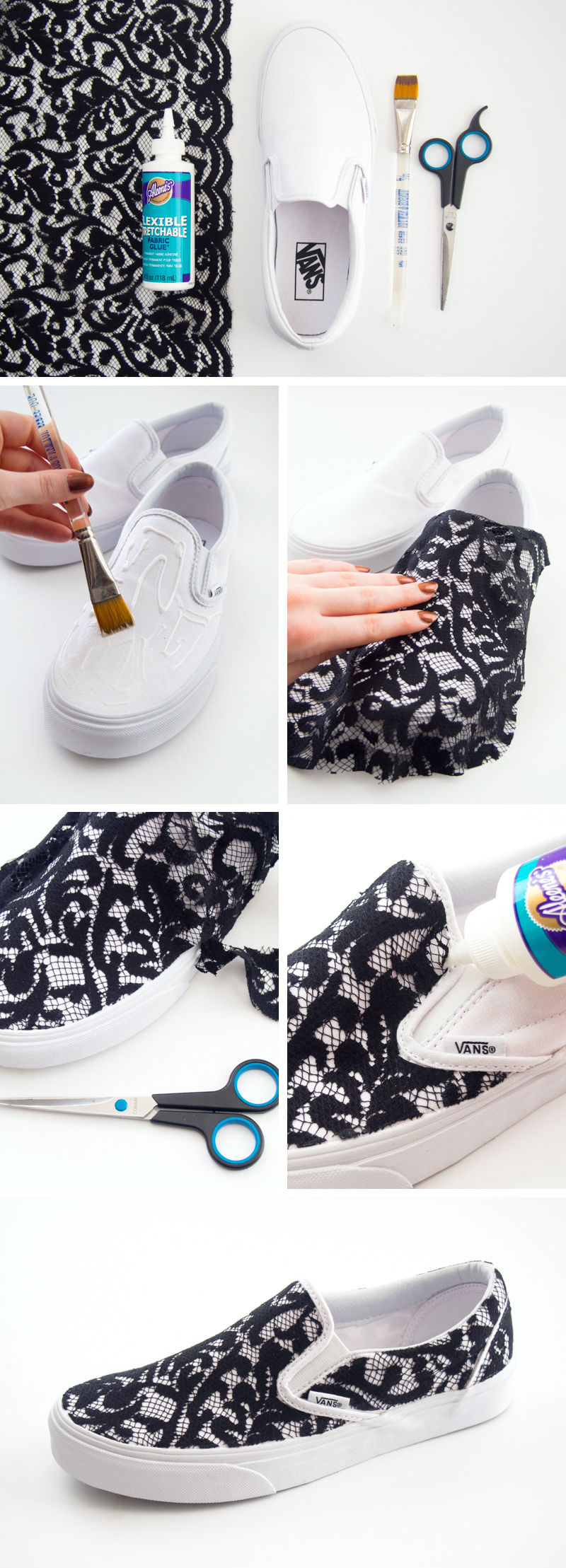 DIY Lace Shoe Makeover DIY Lace Shoe Makeover