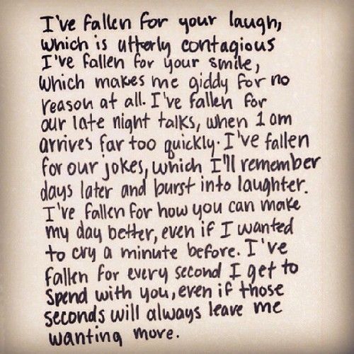 I've fallen for you I've fallen for you