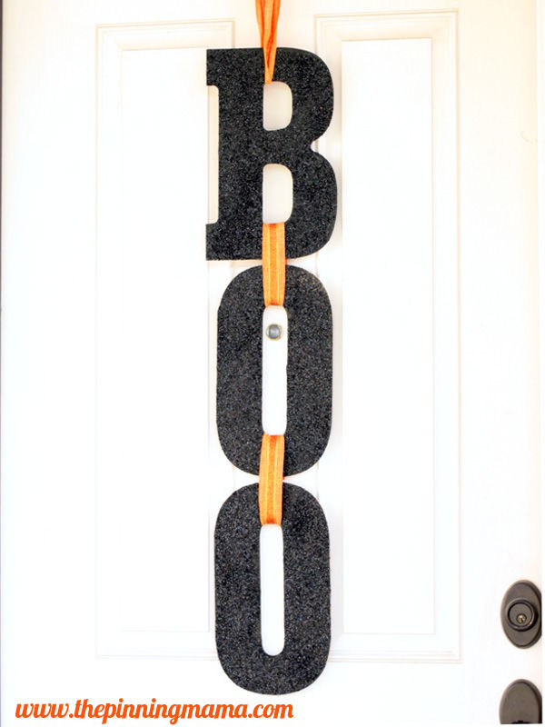 Boo front door decorations Boo front door decorations