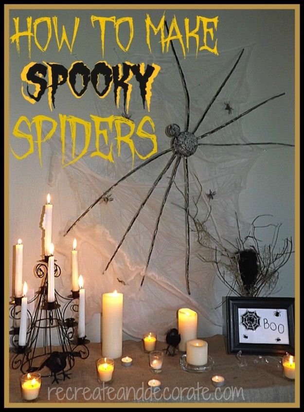 How to make spooky spiders