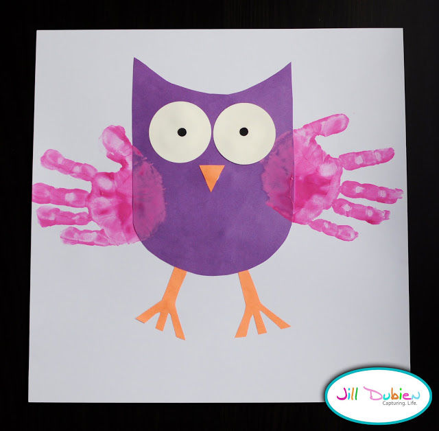 Handprint owls Handprint owls