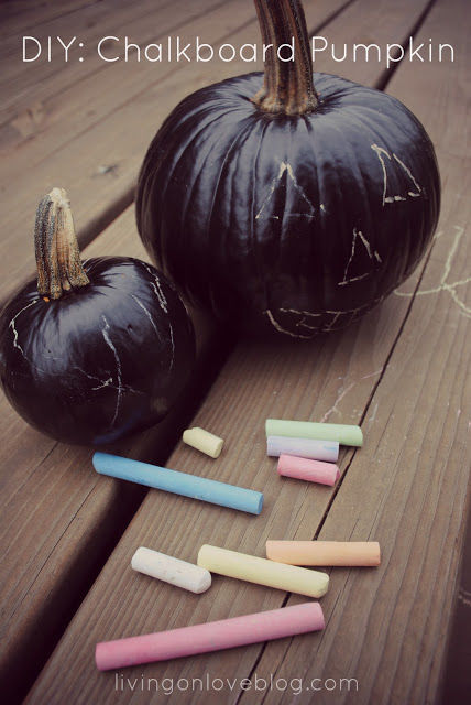 DIY Chalkboard Pumpkin DIY Chalkboard Pumpkin
