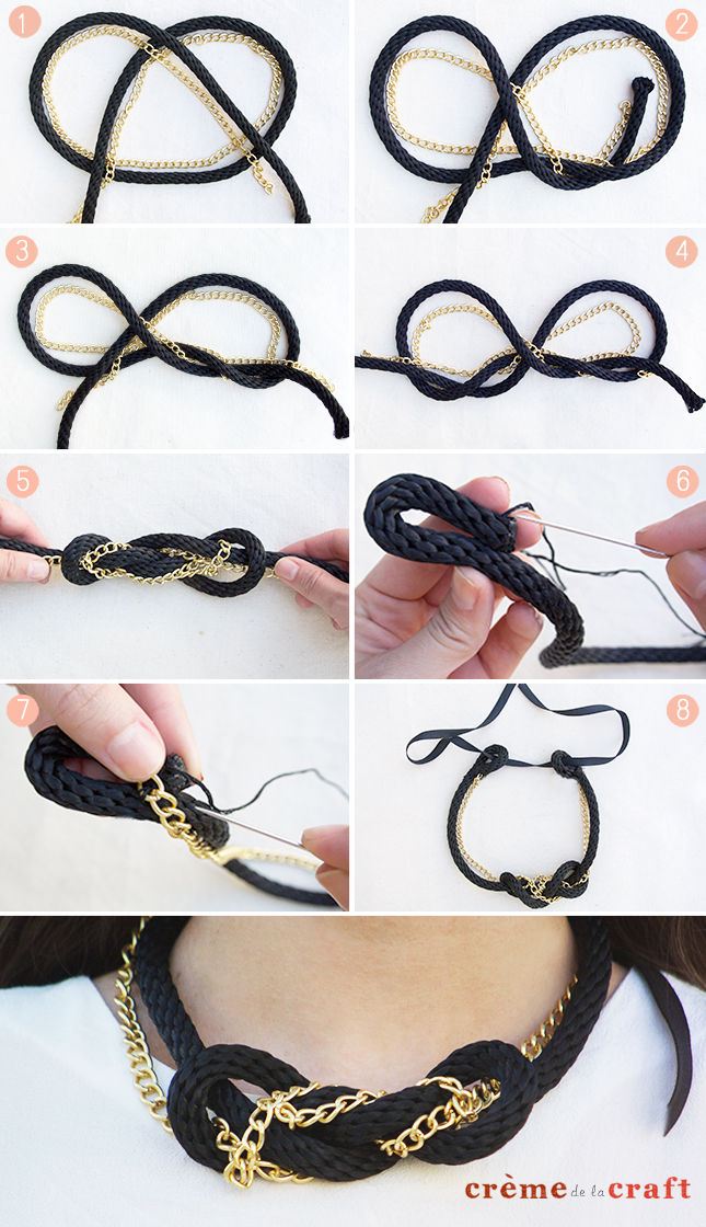 DIY Rope Necklace DIY Rope Necklace