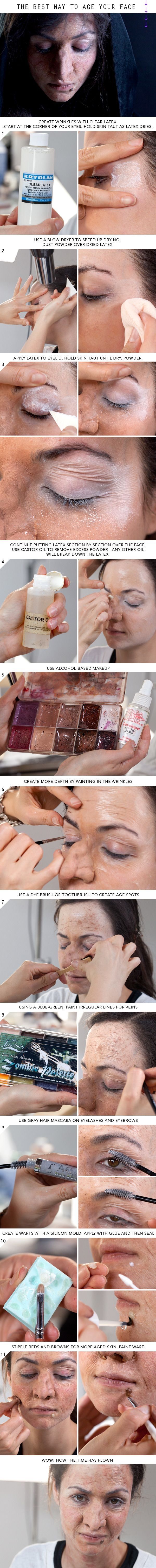Age Your Face For Halloween Age Your Face For Halloween