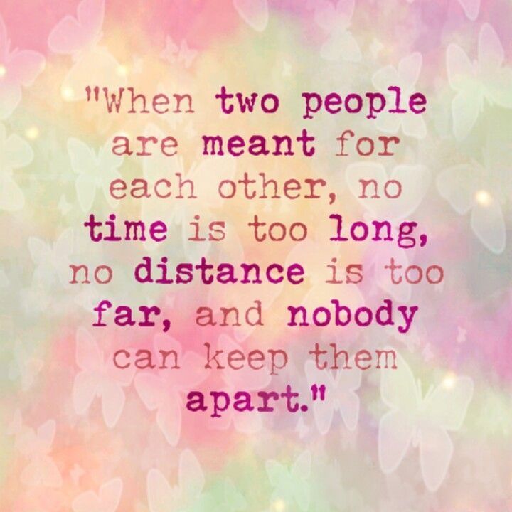 when two people are meant to be