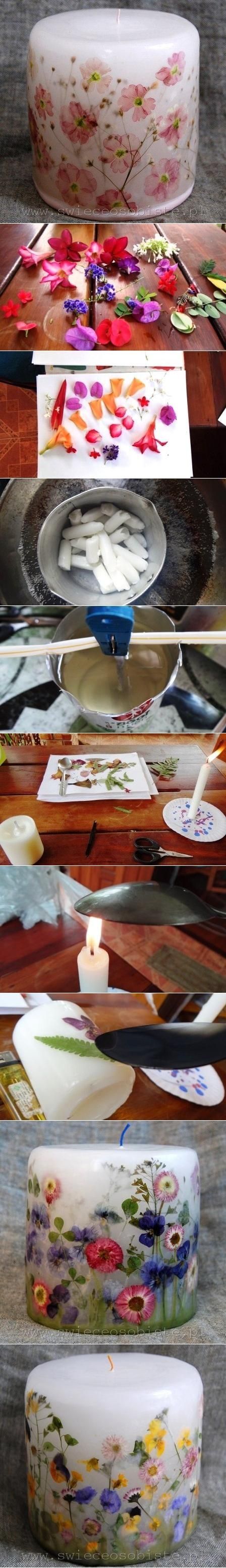 Make Your Own Flower Candles Make Your Own Flower Candles