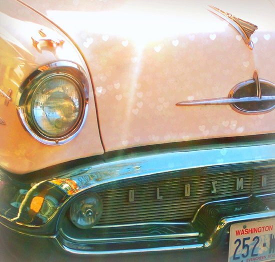 Vintage Pink Oldsmobile