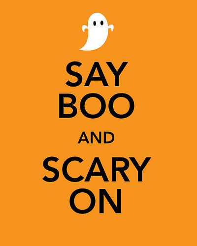 Say Boo and Scary On