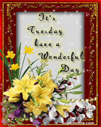 It's Tuesday Have a Wonderful Day
